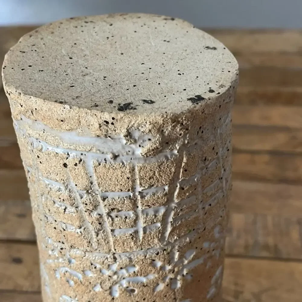 1972 Mid-century Ceramic Flower Vase 9.5